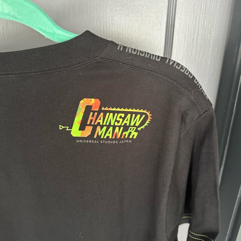 NWT Chainsaw Man Anime T-Shirt from Universal Studios Japan - Unisex M Black - Picture 10 of 10